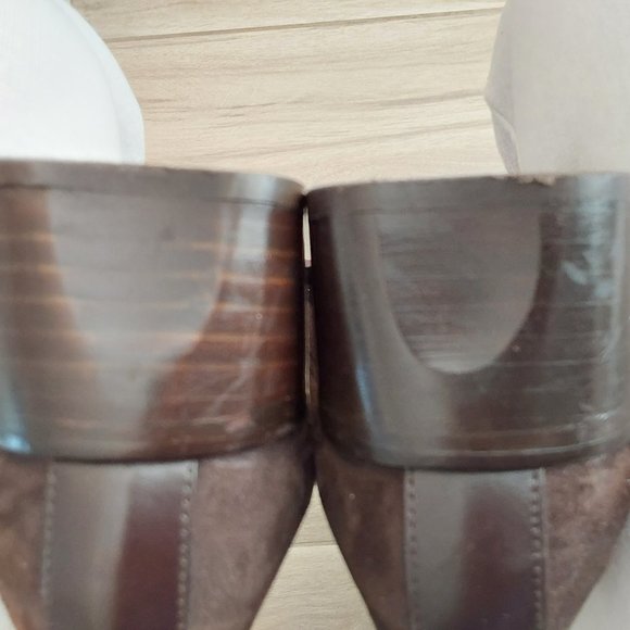 Donald J Pliner ALLES Brown Suede Slip On Loafer. Size 7M - Picture 8 of 11